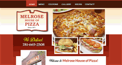 Desktop Screenshot of melrosehouseofpizza.com